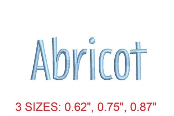 Abricot Embroidery Font: Elegant Stitching for Every Project