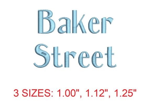 Baker Street Embroidery Font: Classic Elegance for Your Designs
