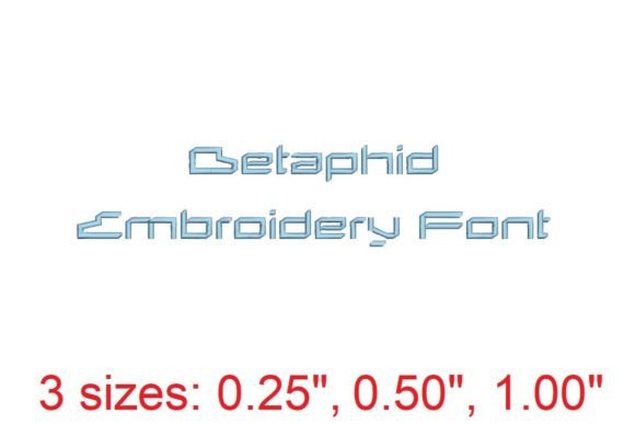 Betaphid Embroidery Font: Elevate Your Stitching