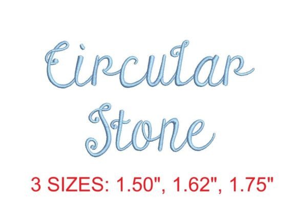 Circular Stone Embroidery Font: Elegant & Versatile Design