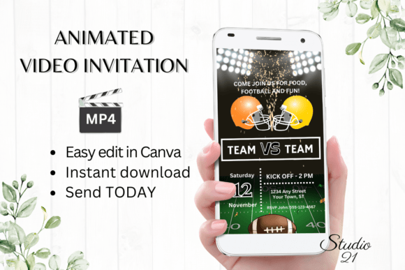 Electronic Football Game Invitation: A Digital Playbook for Your Event