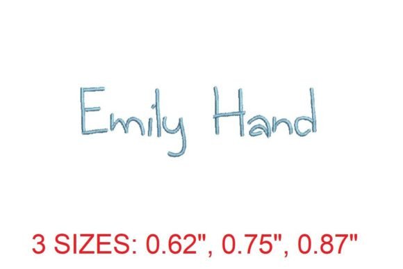 Emily Hand Embroidery Font: Elegant Stitching