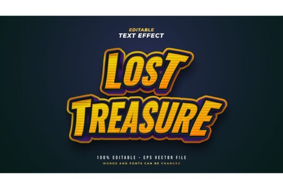 Game Text Style in Blue and Orange: Dynamic Design Effect