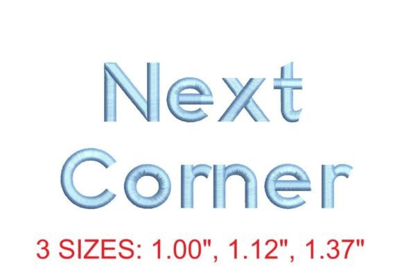 Next Corner Embroidery Font: A Sophisticated Design Asset