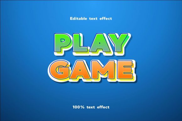 Play Game Text Effect: Bold Typography for Modern Design