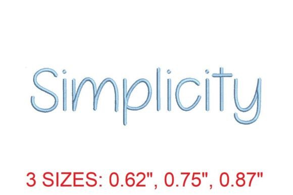 Simplicity Embroidery Font: Elegance in Every Stitch