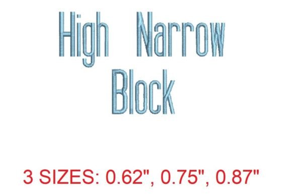 The Refined Beauty of the High Narrow Block Embroidery Font
