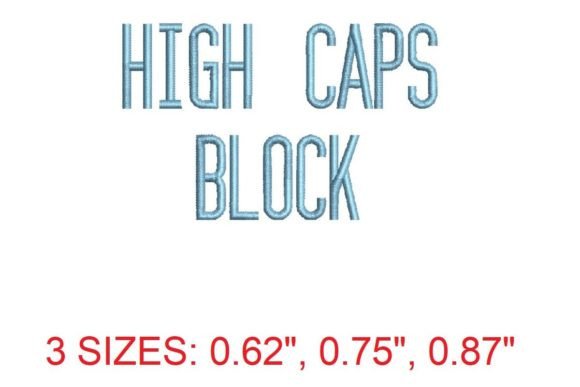 Timeless Style: The High Caps Block Embroidery Font